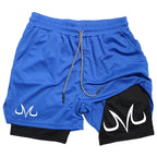 Anime Performance Shorts Toji Printed Men GYM Casual Sports Shorts Workout Running Mesh 2 In 1 Sport Short Pants