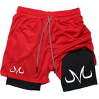 Anime Performance Shorts Toji Printed Men GYM Casual Sports Shorts Workout Running Mesh 2 In 1 Sport Short Pants