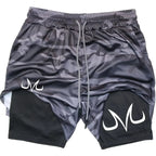 Anime Performance Shorts Toji Printed Men GYM Casual Sports Shorts Workout Running Mesh 2 In 1 Sport Short Pants