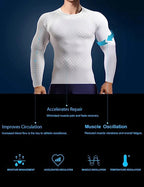 Spider Print Long Sleeve Compression Shirts for Men Gym Workout Rash Guard Undershirts Baselayers Athletic Quick Dry Tees Tops